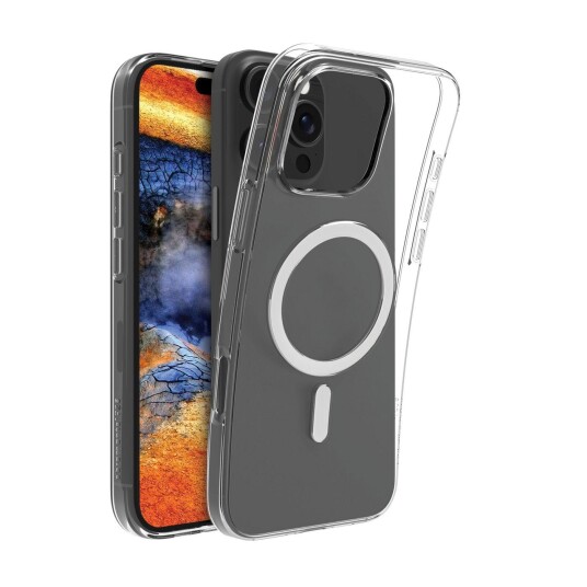 Dbramante1928 Greenland Pro MagSafe Mobildeksel for iPhone 16 Pro Max - Gjennomsiktig Resirkulert Plast