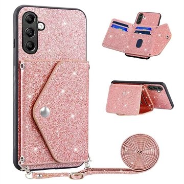 Stardust Samsung Galaxy A14 Deksel med Kortlomme Rosa