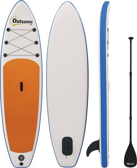 Oppblåsbart SUP-brettsett – 305 cm, padleåre og finne inkludert