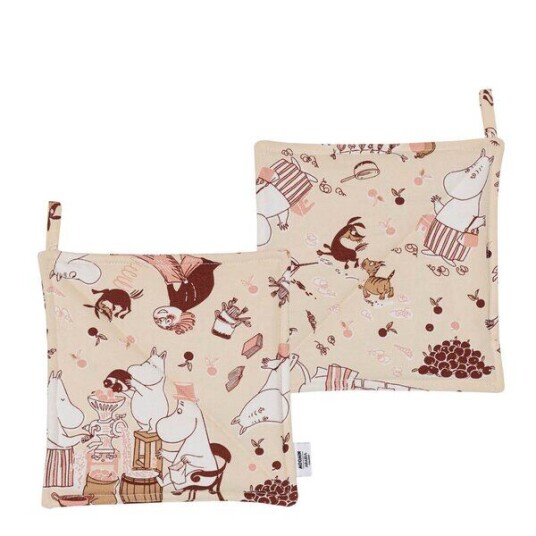 MoominArabia Mummi gryteklut 22x22 cm 2 stk Husarbeid MoominArabia Mummi gryteklut 22x22 cm 2 stk Husarbeid
