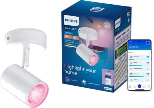 Philips smart spotlampe x1 (hvit)
