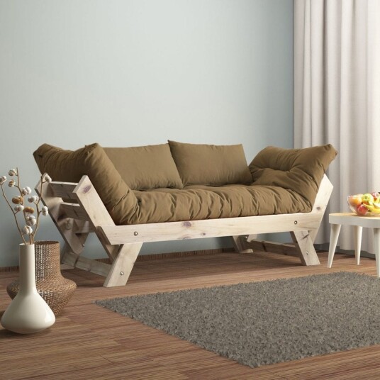 Zylar 2 seters Sovesofa Taupe/Natur