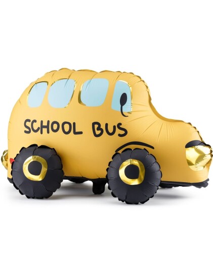 Skolebuss Folieballong 36x66 cm Skolebuss Folieballong 36x66 cm