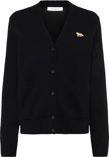 Maison Kitsune Baby Fox Patch Boxy Cardigan Black M