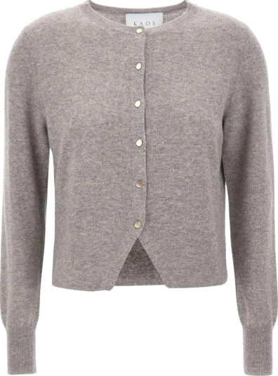 Kaos Dame Strikkevarer Grå XL,