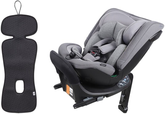Beemoo Rotate i-Size Vendbar Bilstol inkl. Ventilerende Sittepute Mineral Grey/Antracit