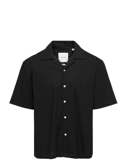 ONLY & SONS Onsreid Reg 0571 Resort Shirt Vd Black XL
