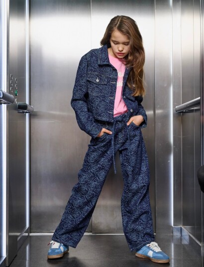 Kids Only Koggianna Ls Rose Dnm Jacket Navy 134