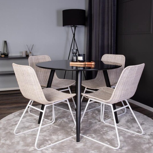 Venture Home Spisegruppe Venture Home Plaza med 4stk Cirebon Stoler GR24132