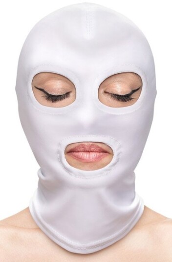 Fetish & Fashion Eyes & Mouth Hood White Fetish & Fashion Eyes & Mouth Hood White