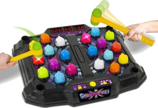 Electronic Arcade Smash-A-Mole Spill m/ 4 spillmoduser Electronic Arcade Smash-A-Mole Spill m/ 4 spillmoduser