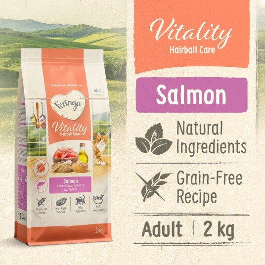 Feringa Tørrfôr Vitality Hairball Care Laks 2 kg