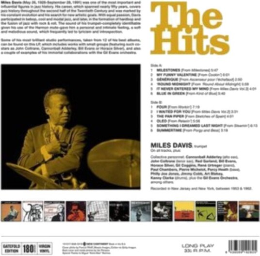 Miles Davis The Hits Uk Vinyl