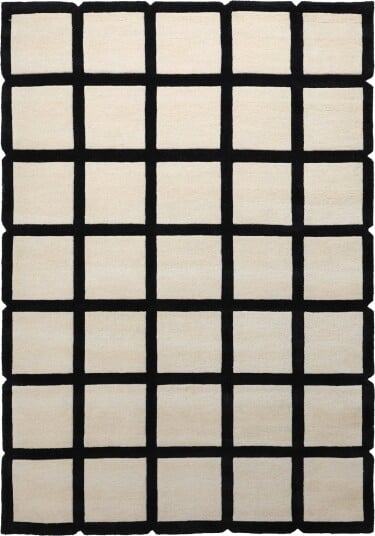 Ullteppe Syl Hand Tufted Wool Premium svart/hvitt Størrelse: 200 x 290 cm