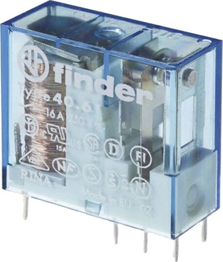 Finder Printrelé 40.61.7.012.4300 12 V/Dc 16 A 1 X Sluttkontakt