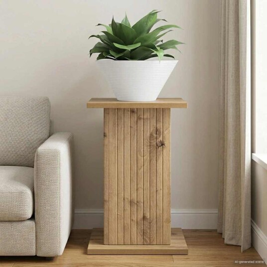 vidaXL Planteholder Artisan eik 30,5 x 30 x 43 cm Konstruert tre vidaXL Planteholder Artisan eik 30,5 x 30 x 43 cm Konstruert tre