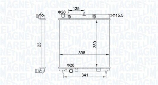 Radiator MAGNETI MARELLI 350213153700