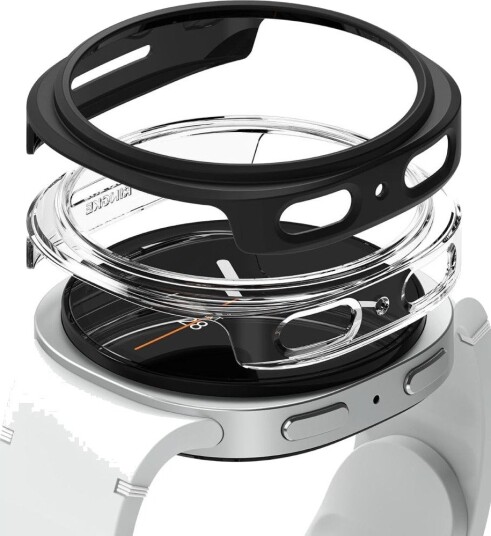 Samsung Galaxy Watch8 Ringke Slim Deksel - 44mm - 2 Stk. - Klar / Svart