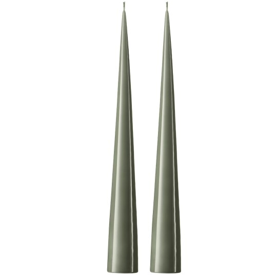 Ester & Erik Stearinlys 37 cm 2 pk Green Soil