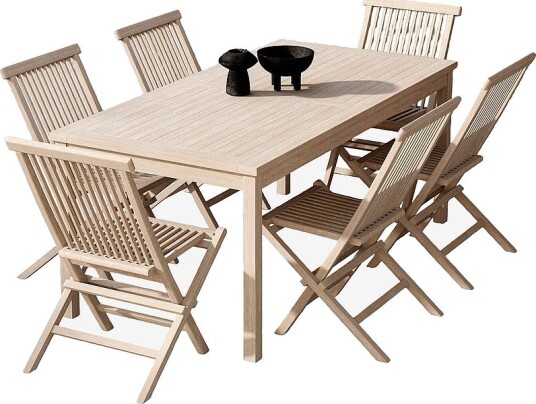 Venture Home Kenya Spisesett med stoler Kenya Hvit Venture Home Kenya Spisesett med stoler Kenya Hvit