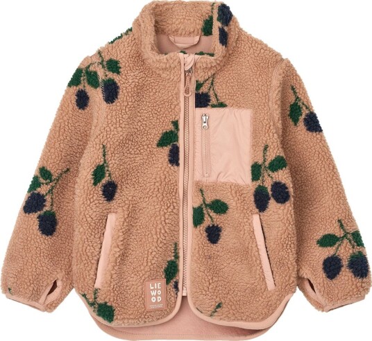 Liewood Fleecejakke Teddy Nolan Arrows Berry/Pale Toscana Liewood 12 år (152) Fleecejakke Beige Grønn Rosa