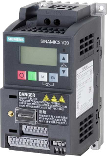 Siemens 6SL3210 5BB12 5BV1 Frekvensinverter 200 240 V 1,7 A 0,25 kW Elfordeling & strømforsyning