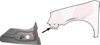 Front kledning VAN WEZEL 5894671