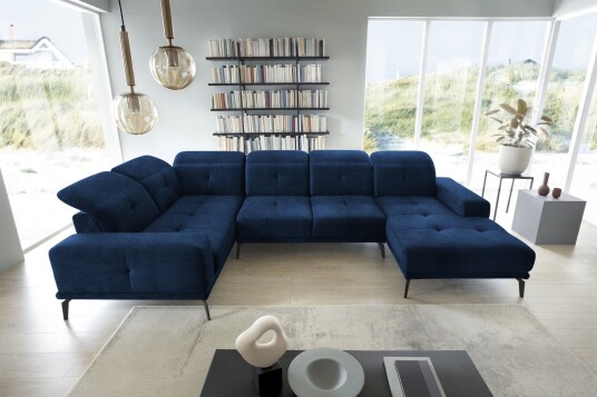 Hagglund Hjørnesofa m. Divan Blå
