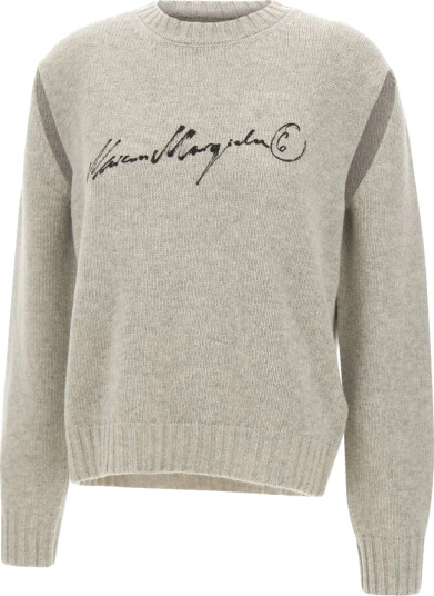 MM6 Maison Margiela Dame Strikkevarer Grå M, MM6 Maison Margiela Dame Strikkevarer Grå M,