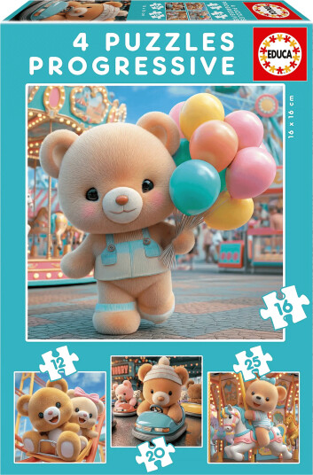 Educa Educa 12-16-20-25 Teddy Bears In Park - Multi/patterned - ONE SIZE