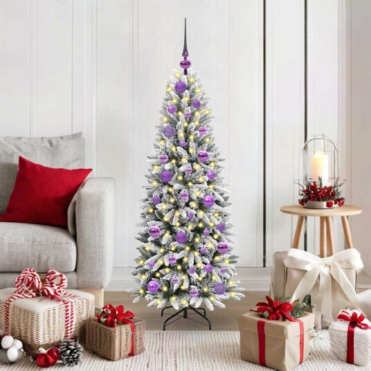  Kunstig juletre Hvit 53 x 53 x 120 cm PVC plast stål og PE