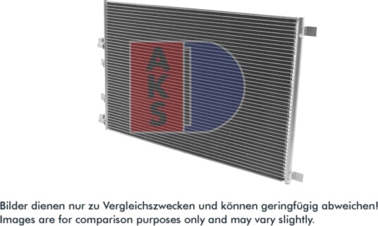 Kondensator, klimaanlegg AKS DASIS 182037N Kondensator, klimaanlegg AKS DASIS 182037N