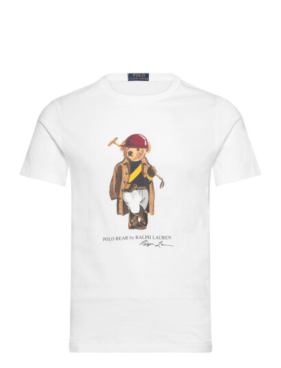 Polo Ralph Lauren Custom Slim Fit Polo Bear T Shirt White XS