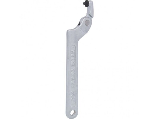 Ks Tools 517.1312, Hakenøkkel, Kromfarget, Kromvanadiumstål, Skralle, 19,20,22,24,25,28,30,32,34,35,36,40,41,42,50 Mm, 16,5 Cm
