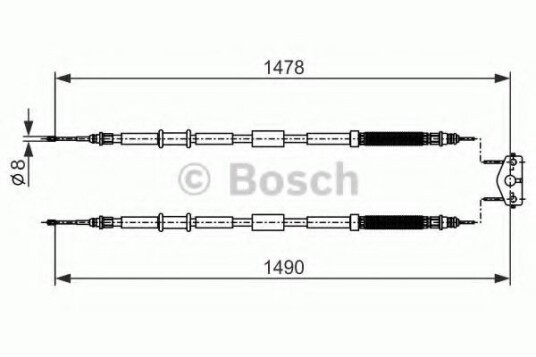 Bremsewire BOSCH 1 987 482 282 Bremsewire BOSCH 1 987 482 282