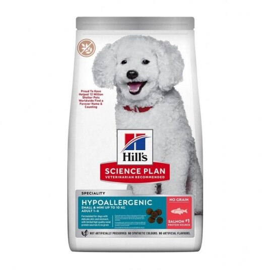 Hill's Science Plan Voksen Hundemat Kornfritt Laks 1,5 kg for Små Raser Hill's Science Plan Voksen Hundemat Kornfritt Laks 1,5 kg for Små Raser