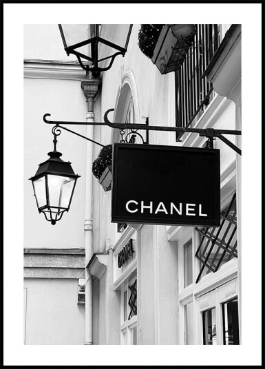 Chanel Paris Black & White Plakat Plakat / 30x40cm