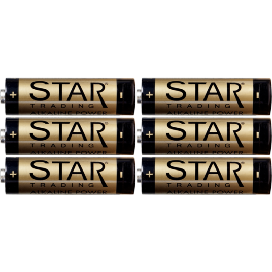 AA Alkaline Power Batterier 6 pk