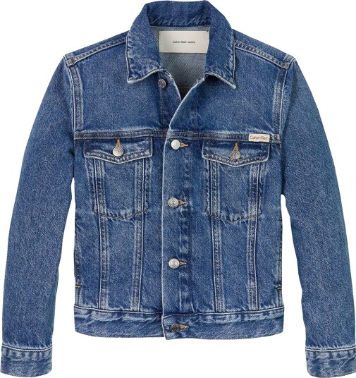 Calvin Klein Denimjakke Lyst Mid Blue Calvin Klein 16 år (176) Denimjakker Blå