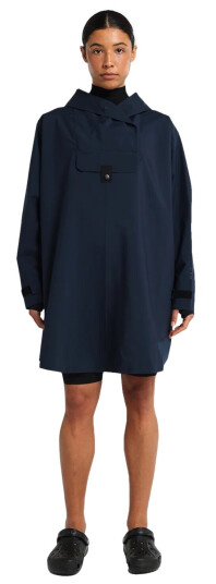 Blæst Bergen Poncho Dark Navy Jakke Mørkeblå female XXS Blæst Bergen Poncho Dark Navy Jakke Mørkeblå female XXS