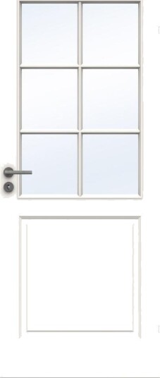 Swedoor Dørbl Style Sp6 9x21 Klassisk Hvit