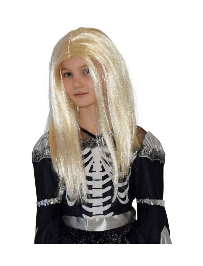 Joker Kids Wig Halloween White Long - Yellow - ONE SIZE Joker Kids Wig Halloween White Long - Yellow - ONE SIZE