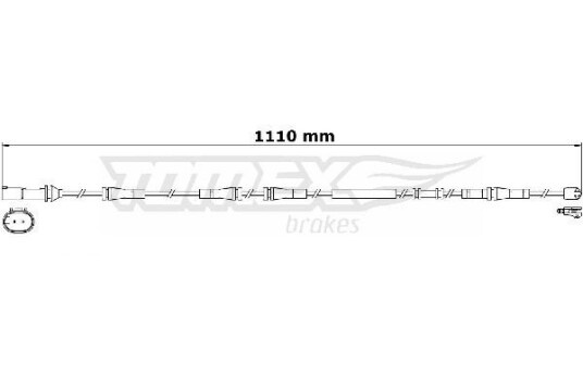Slitasjevarsler bremseklosser TOMEX Brakes TX 31 27 Slitasjevarsler bremseklosser TOMEX Brakes TX 31 27