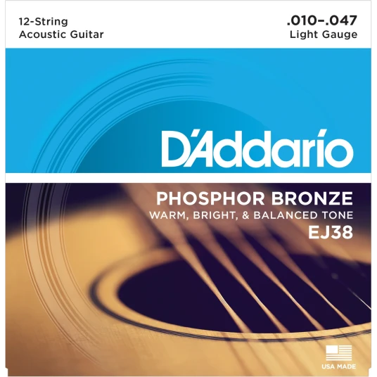 Daddario EJ38 Saiten für 12-Saiter Akustikgitarre Daddario EJ38 Saiten für 12-Saiter Akustikgitarre