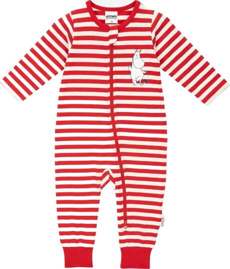 MOOMIN Randig Pyjamas RED 80 MOOMIN Randig Pyjamas RED 80