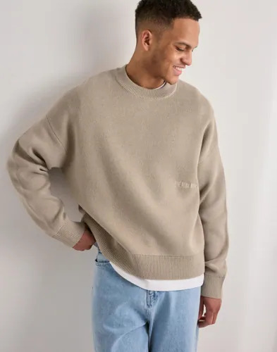 Que Sera Sera Connor Cotton Knit Strikkegensere Beige