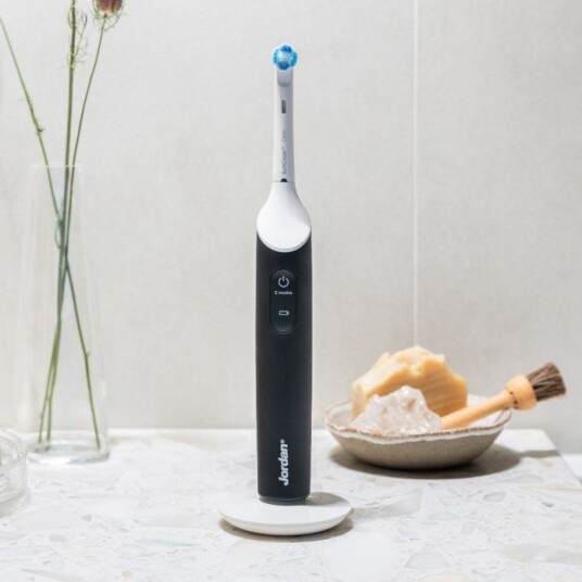Jordan Clean Smile Plus Elektrisk tannbørste med roterende bevegelse og trykksensor, Grå