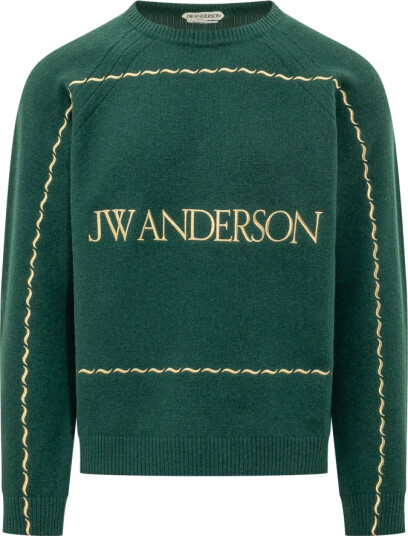 JW Anderson Herre Strikkevarer Grønn S,