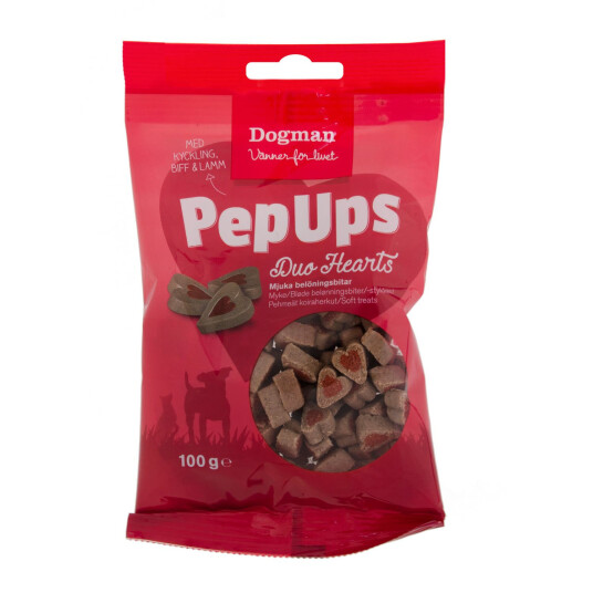 Dogman Pep Ups Duo Hearts