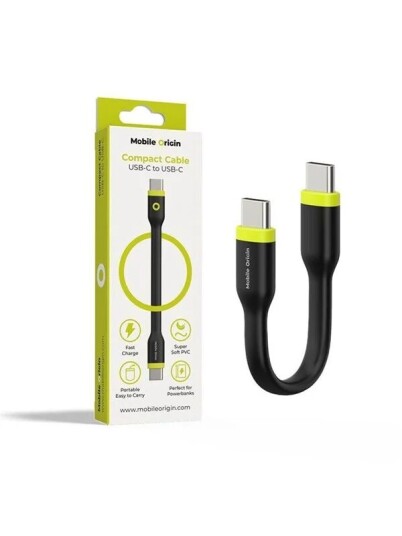 Mobile Origin USB-C to USB-C Cable COMC-USBC-BLK Mobile Origin USB-C to USB-C Cable COMC-USBC-BLK
